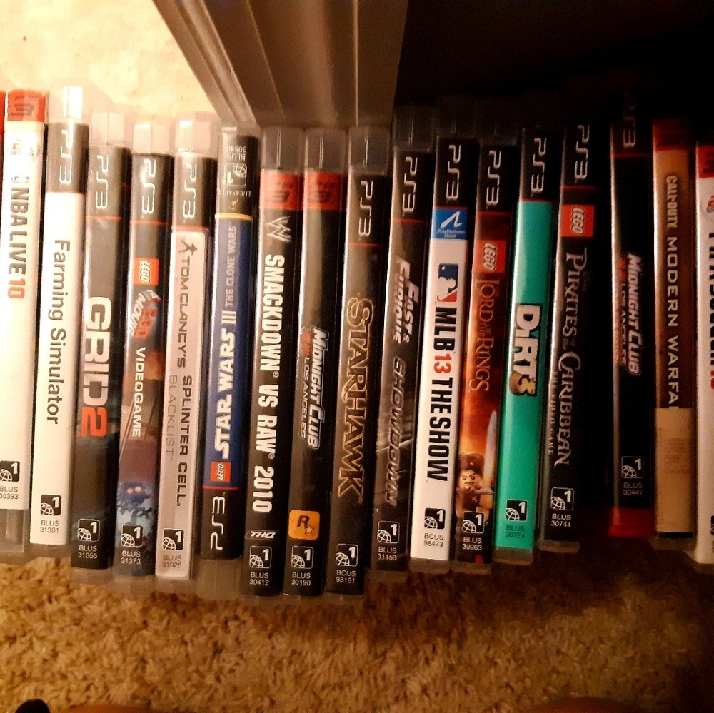 Books ,ps 3 games , children's CD separate$ 20